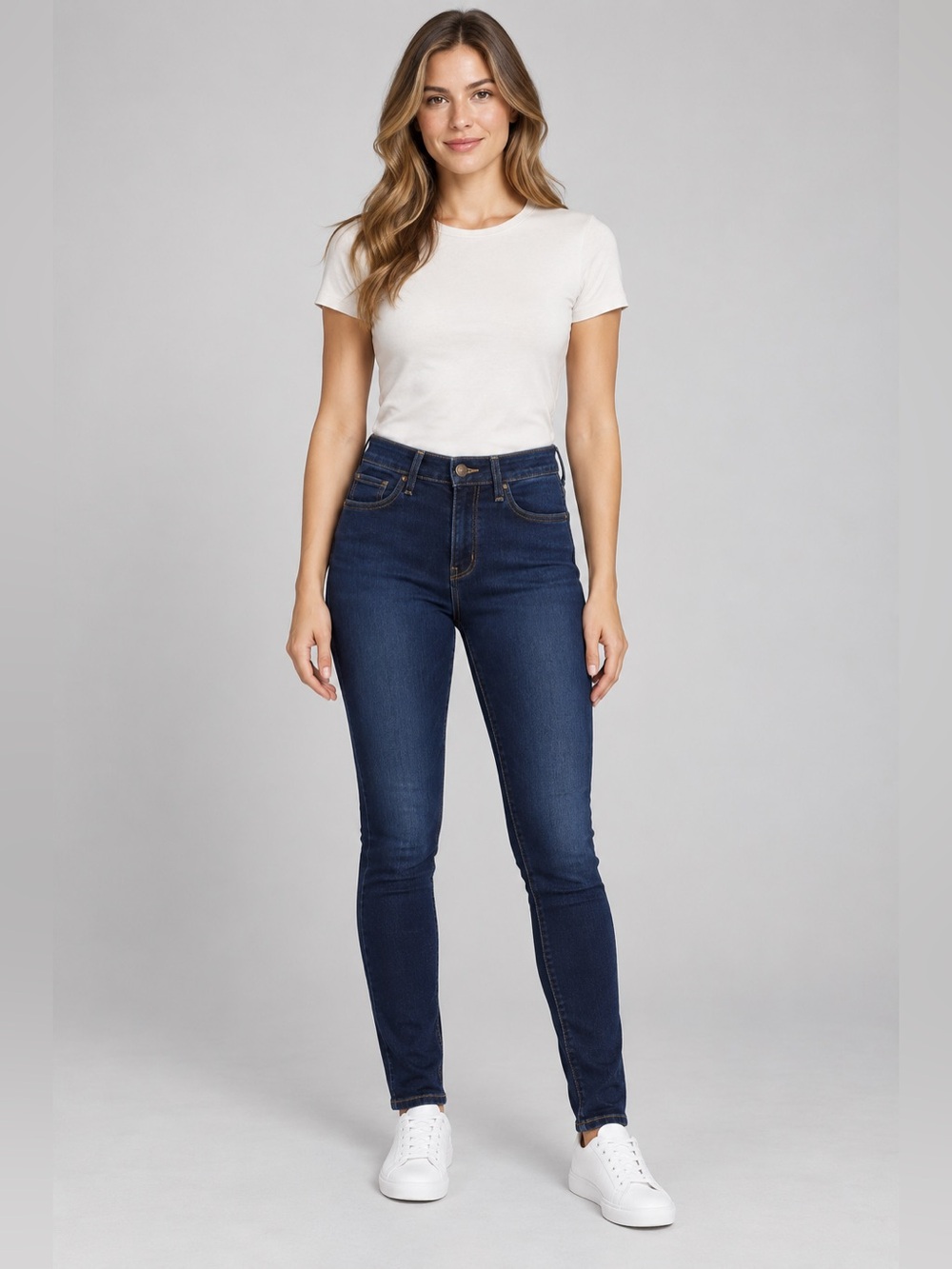 Levi’s 711 Skinny Dark Wash Blue Denim Stetch Jeans Women’s Size 27
